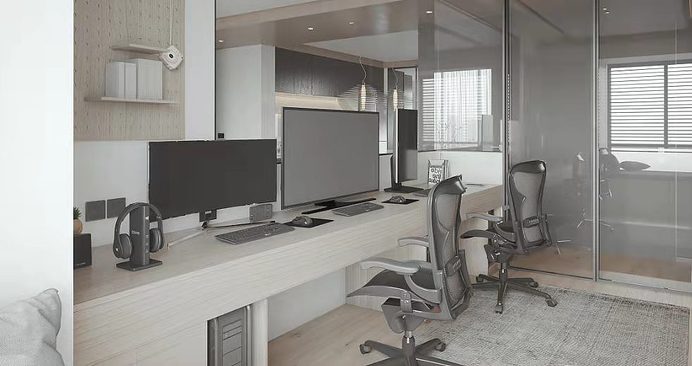 黑白灰,现代台式表现