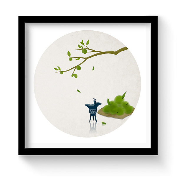 水墨中国风——竹间系列·中式禅意装饰画(效果图)