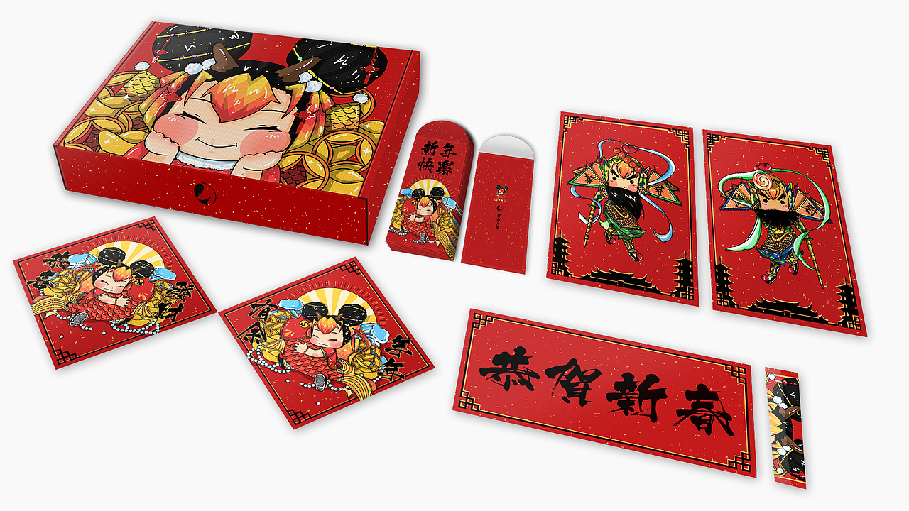 【2019猪年大吉】泉州·鲤礼给您拜年了（图ZMTQ1OTI5ODQ4） - IP形象 - 站酷设计师沐嗣原创素材 - 站酷ZCOOL