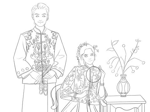 人物线稿练习（个人主页-ZNjYzMzkwMjQ=） - 商业插画 - 站酷设计师椰子Zoe原创素材 - 站酷ZCOOL