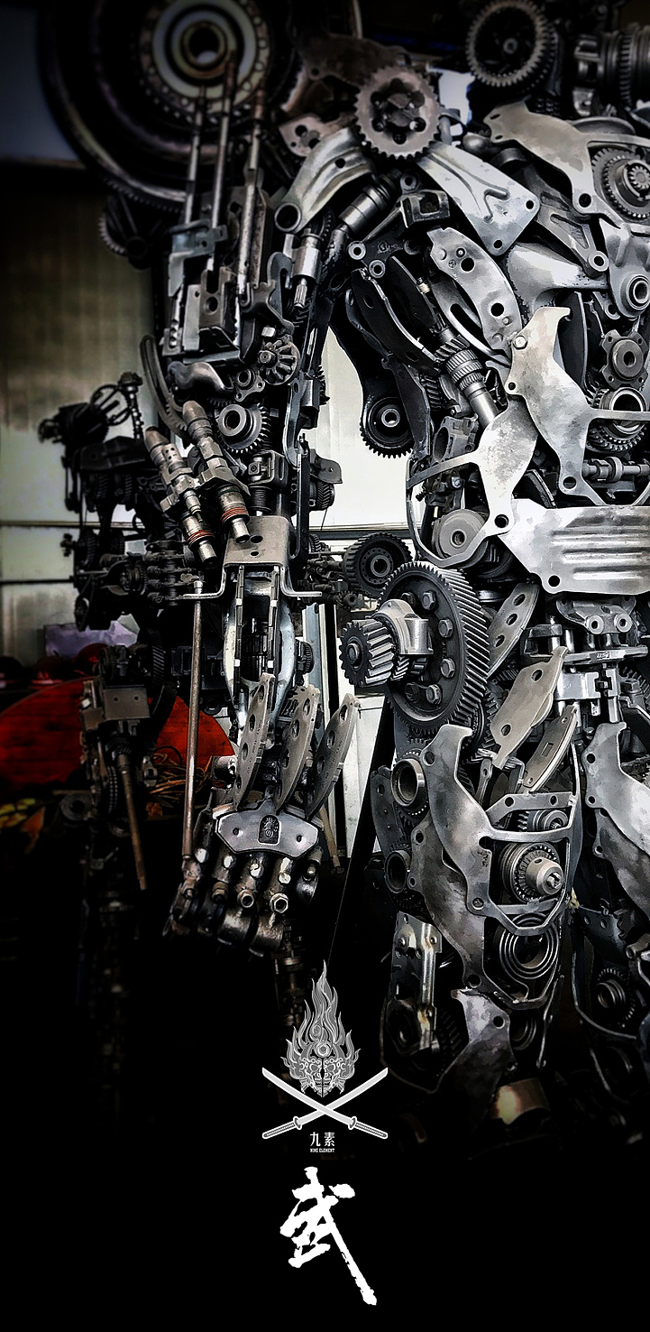 九素北京原创机械装置雕塑影武者i