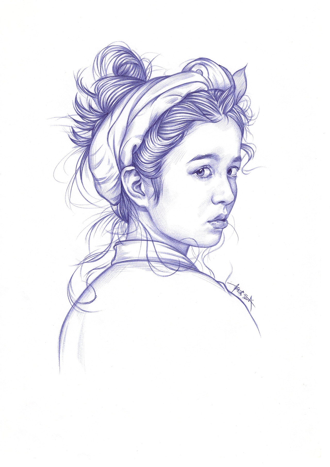 圆珠笔插画（图ZMjE1NDI1ODA4） - 绘画 - 站酷设计师Qjay圆珠笔原创素材 - 站酷ZCOOL