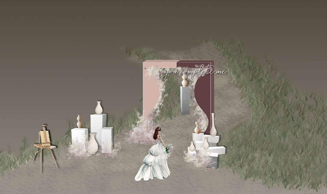 婚礼效果图（图ZMjYyNjM5NjY4） - 展陈设计 - 站酷设计师丹是彤原创素材 - 站酷ZCOOL