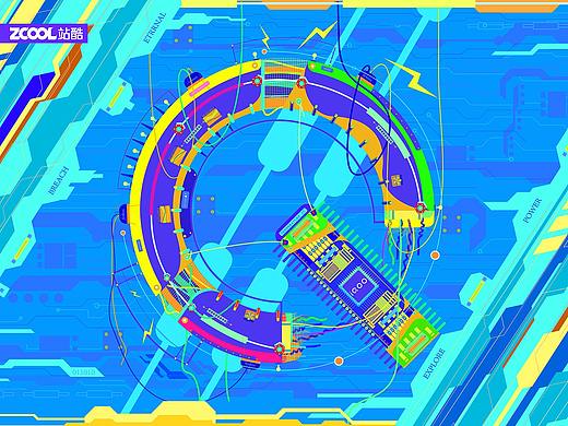 强悍于芯|炫酷有型（个人主页-ZNTE5MDIxMTI=） - 海报 - 站酷设计师午文原创素材 - 站酷ZCOOL