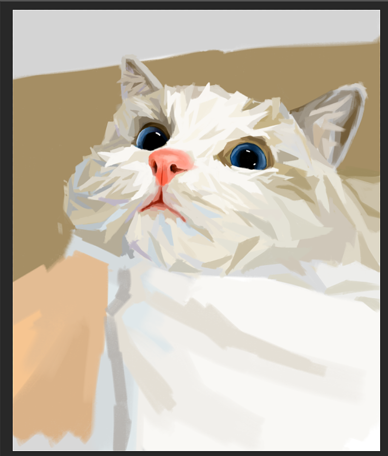 厚涂猫咪|附步骤图|纯艺术|绘画|余哈哈哈哈 - 原创作品 - 站酷