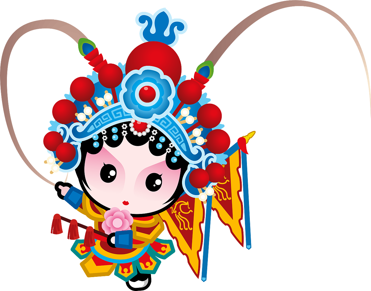 国粹京剧国粹宝贝q版京剧动漫卡通高清大图