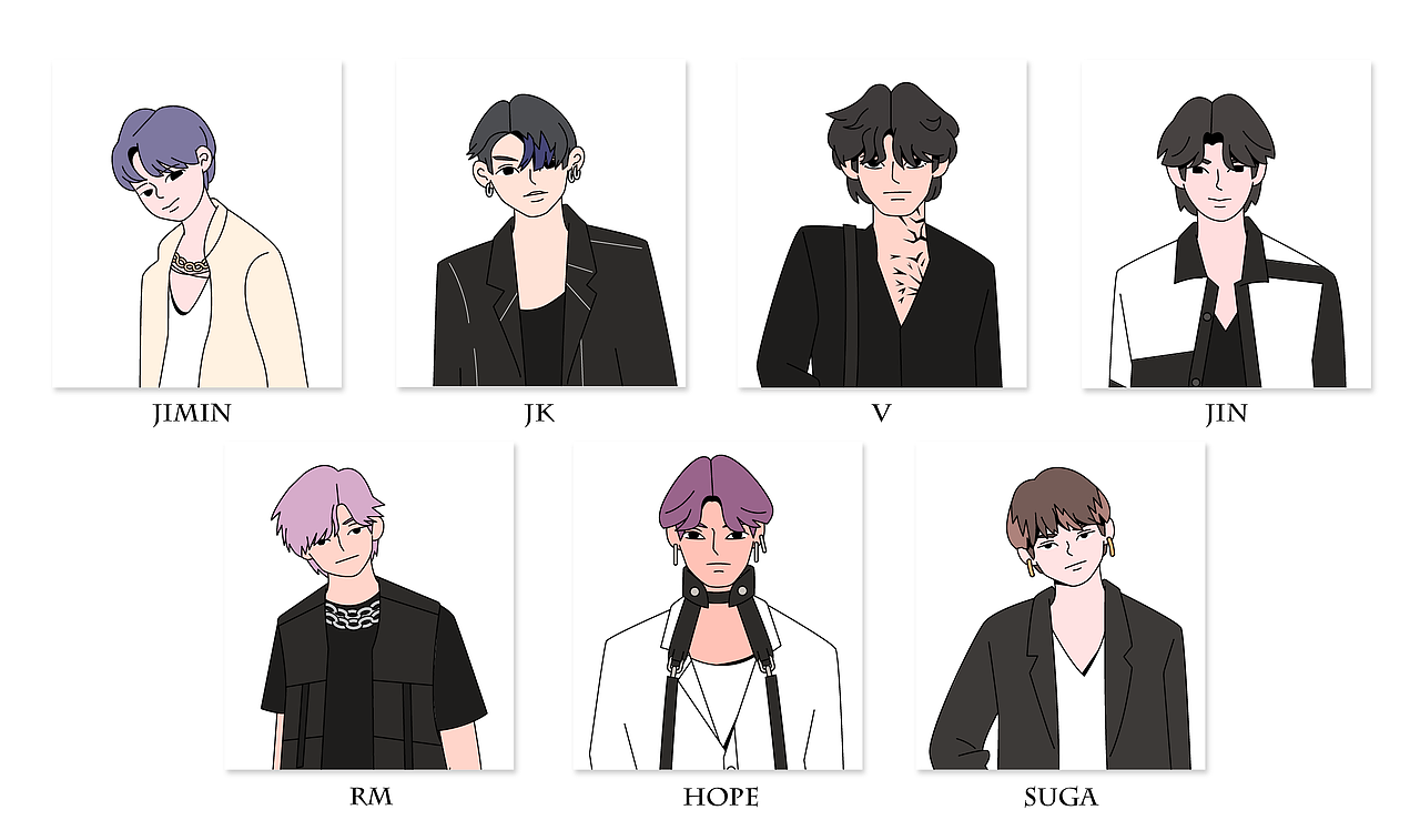 BTS－ON舞台（图ZMjEzMDIxMzgw） - 商业插画 - 站酷设计师luckykiii原创素材 - 站酷ZCOOL