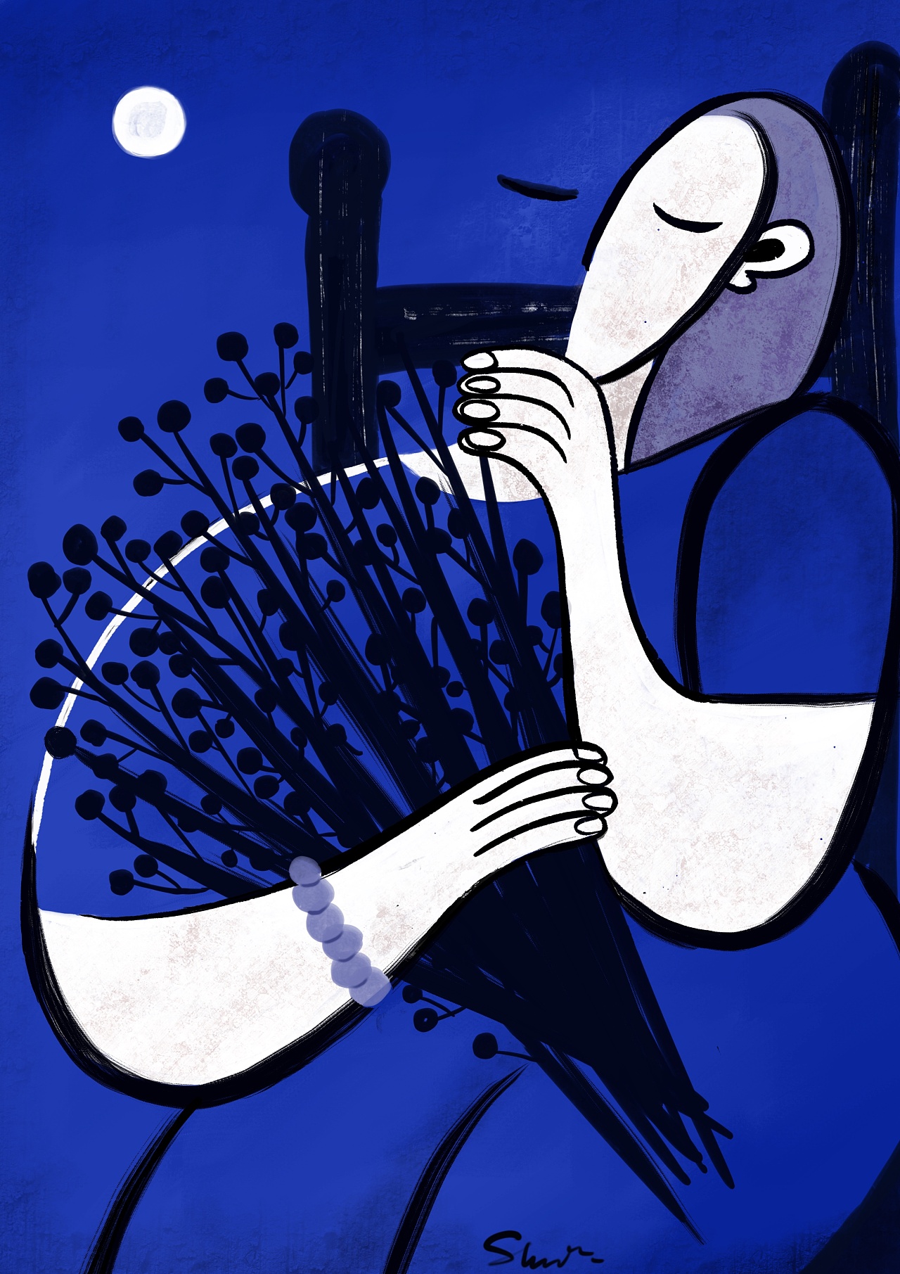 孤独患者系列插画