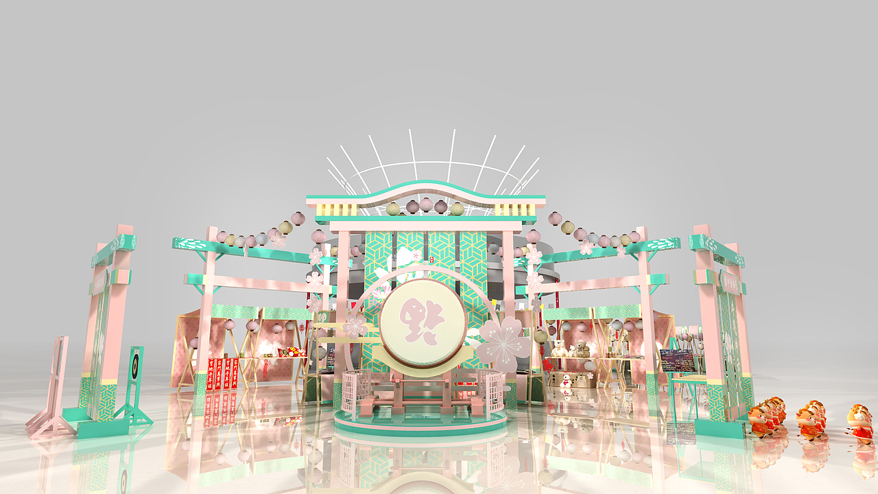 牛年新年集市 #和风来袭#（图ZMjQwNTc0NDY0） - 场景 - 站酷设计师一昂杨young原创素材 - 站酷ZCOOL