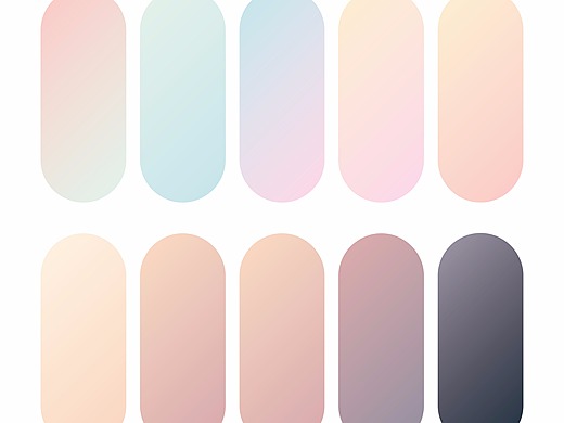 马卡龙配色色卡