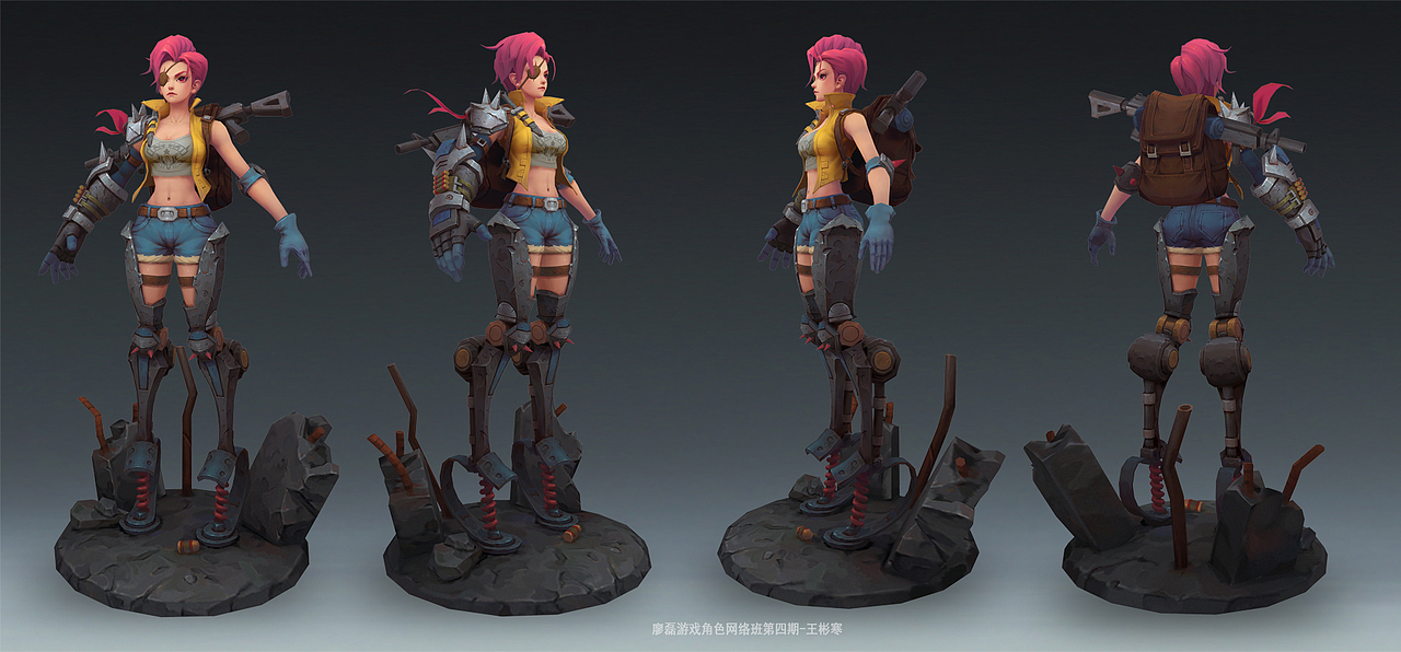 廖磊3D角色网络班第四期部分学员作品选集