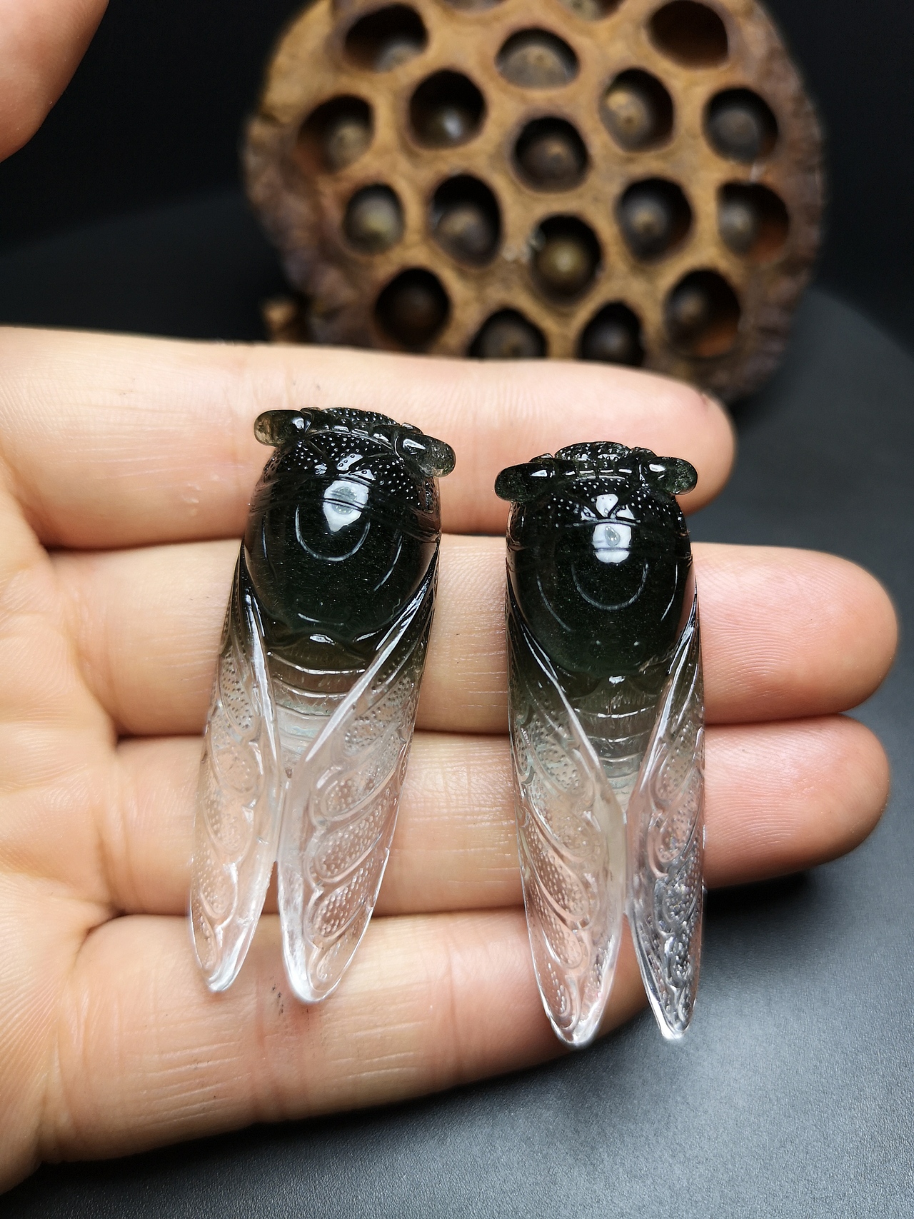 巧夺天工，手工雕刻蝉（图ZMTcyOTY4NTA4） - 首饰设计 - 站酷设计师Z57807671原创素材 - 站酷ZCOOL