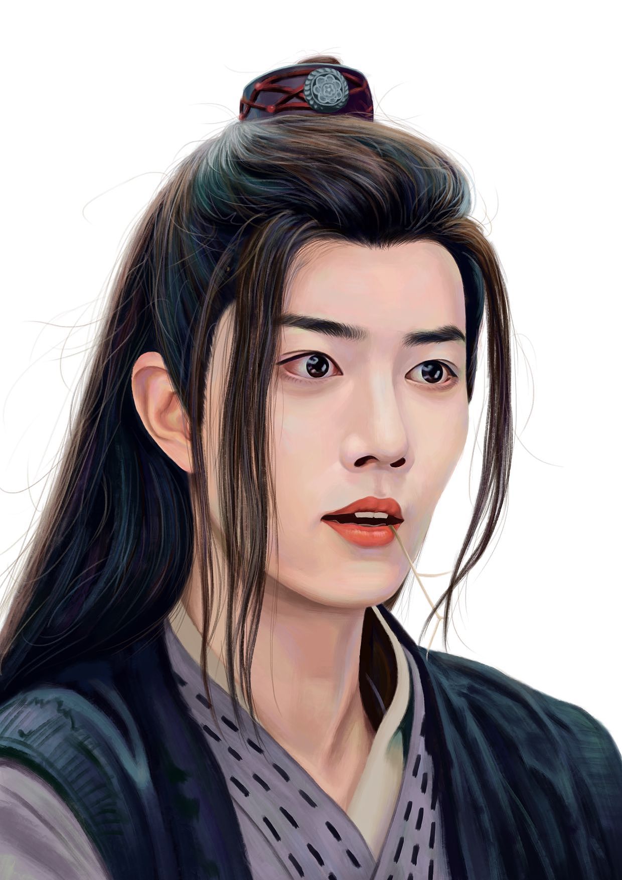 肖战--魏无羡（图ZMzI0NjMzNjY0） - 艺术插画 - 站酷设计师吉林ling原创素材 - 站酷ZCOOL