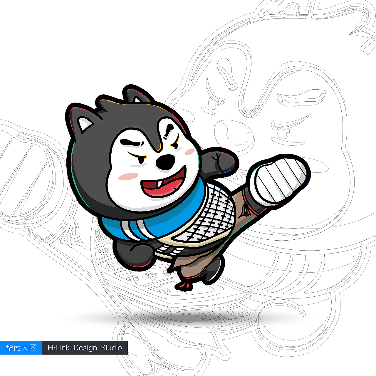 哈啰出行涂鸦墙 附创作过程