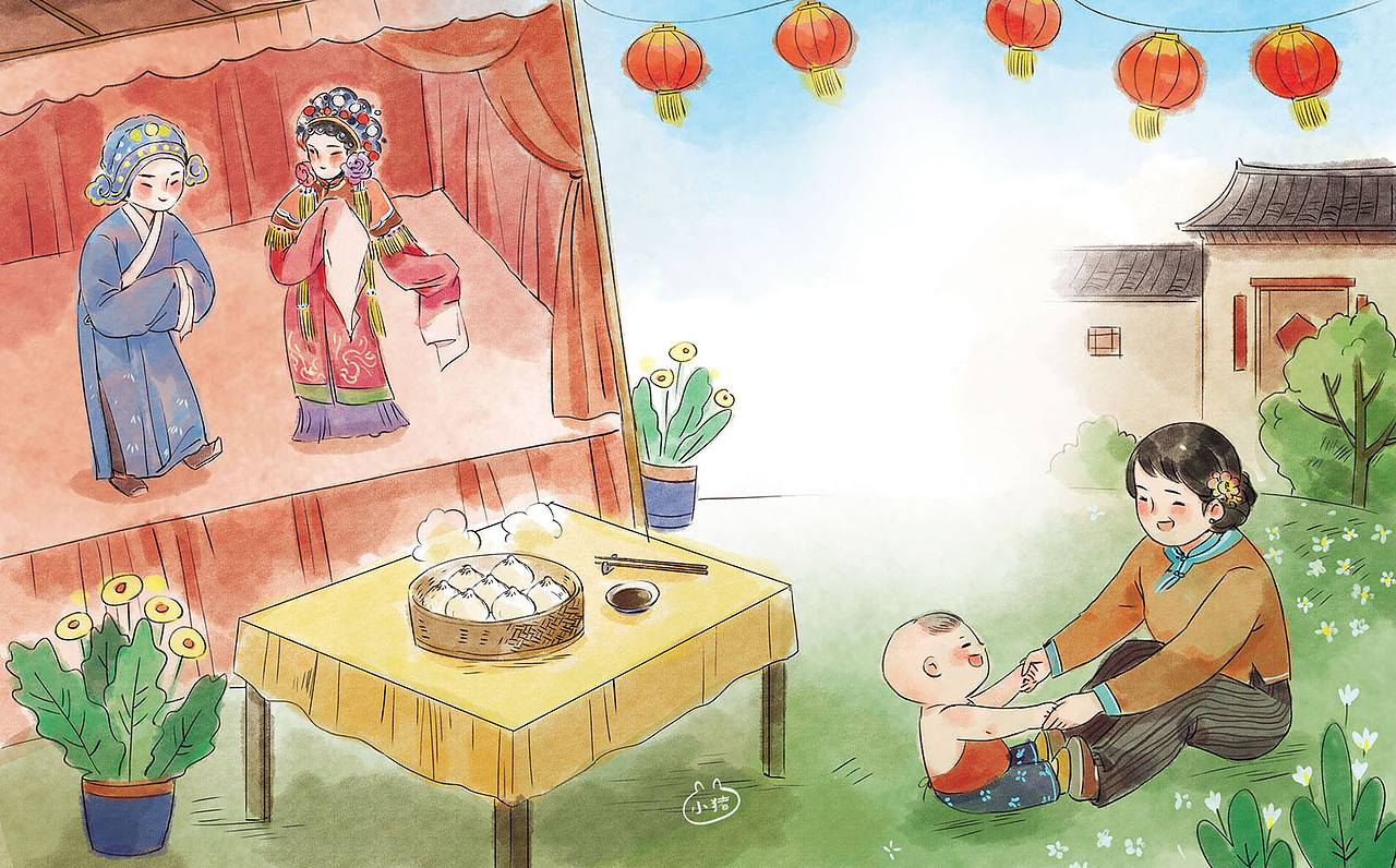 童谣图书插画（图ZMjMzOTIxNjU2） - 绘本 - 站酷设计师小猪君原创素材 - 站酷ZCOOL