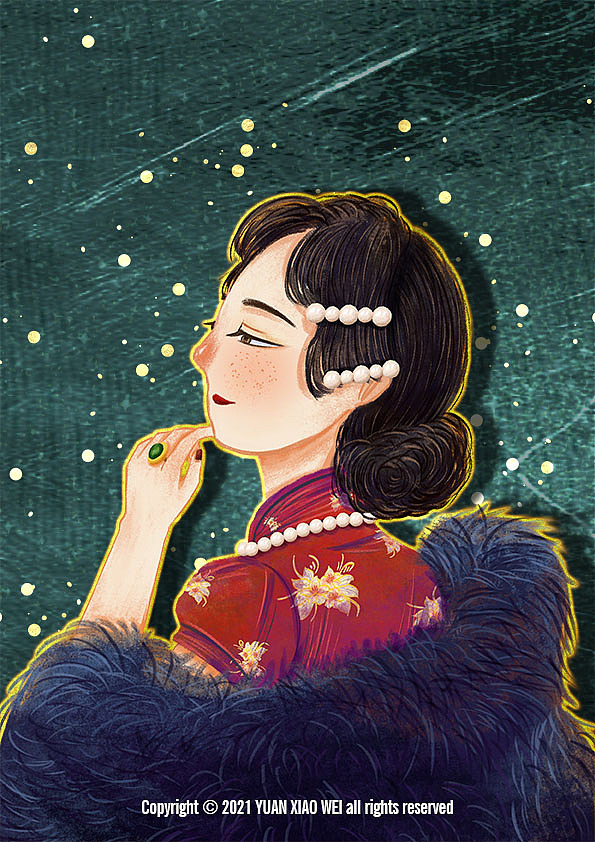 插画人物色彩练习