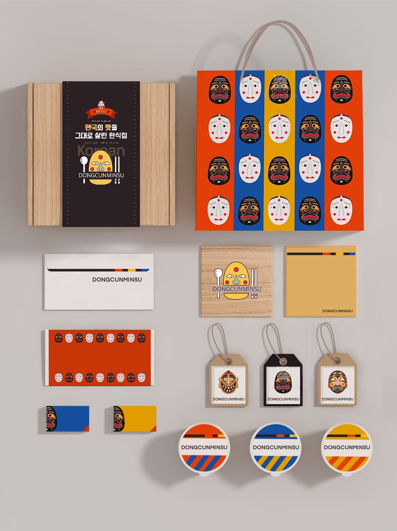 韩料店餐饮品牌设计全案（@yeyumina）