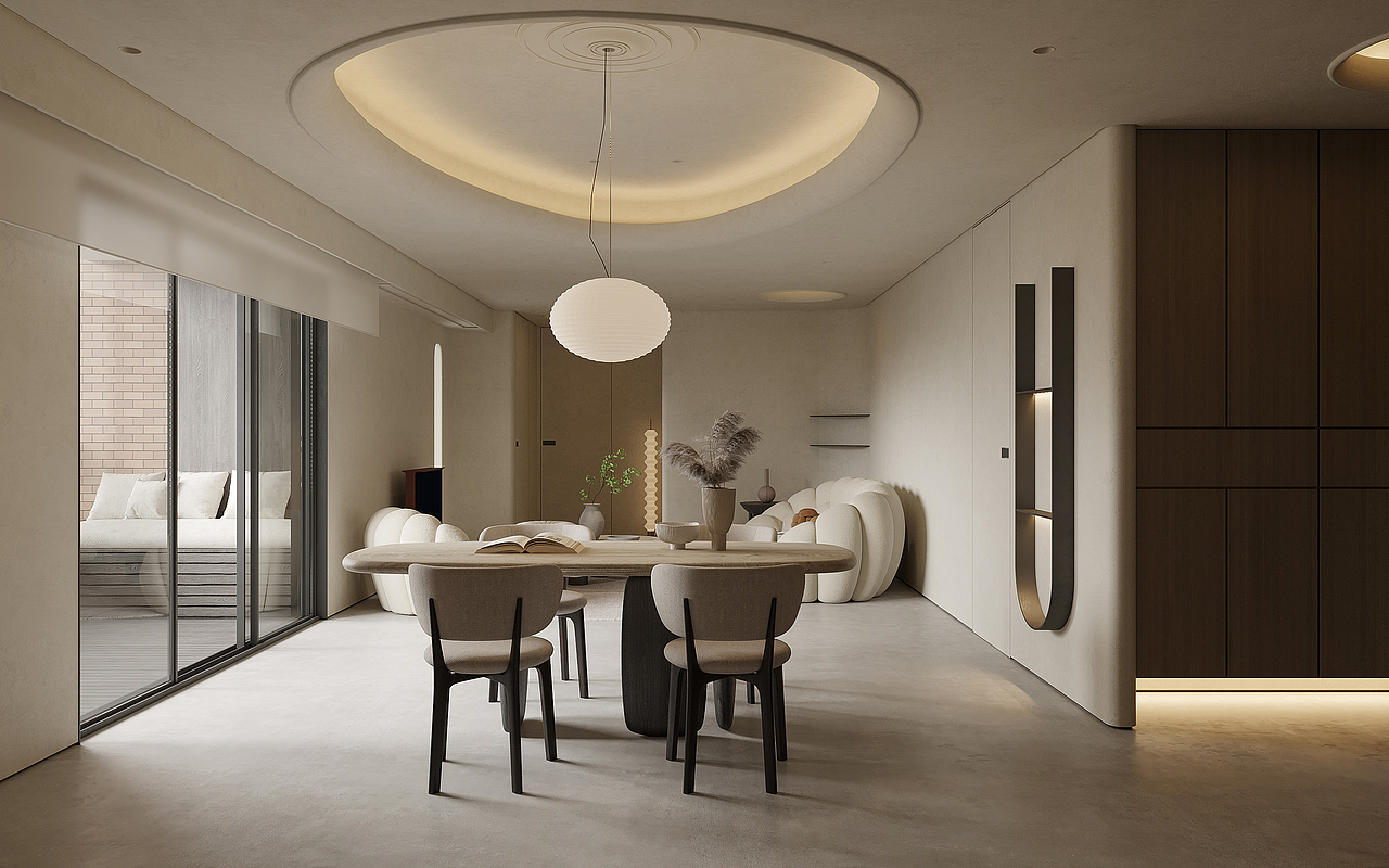 现代诧寂风格效果图（图ZMjY1NTU3Mzc2） - 家装设计 - 站酷设计师呜叽唛叽原创素材 - 站酷ZCOOL