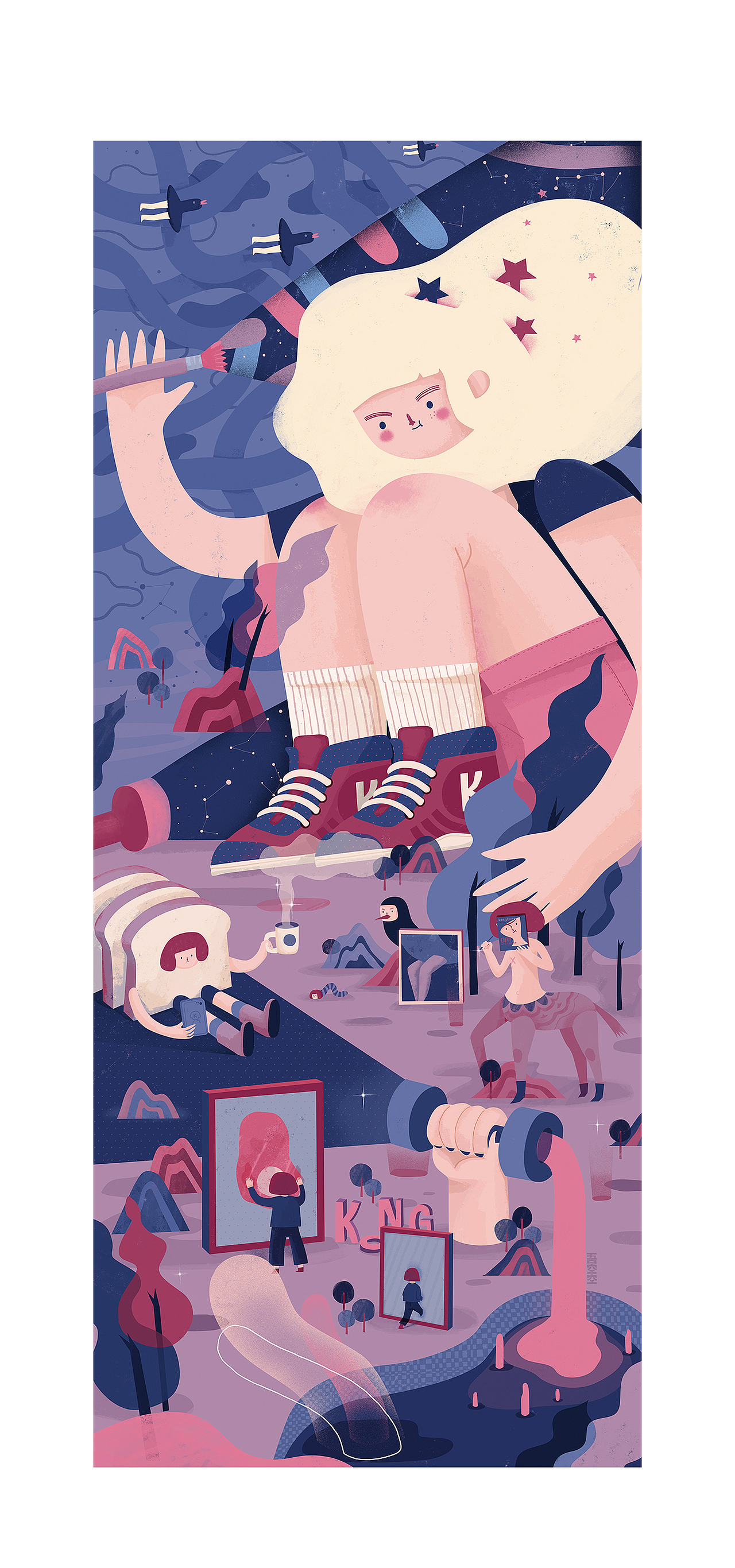 2018年我的总结（图ZMTQzNTA5MTY4） - 艺术插画 - 站酷设计师吾空空kongkong原创素材 - 站酷ZCOOL