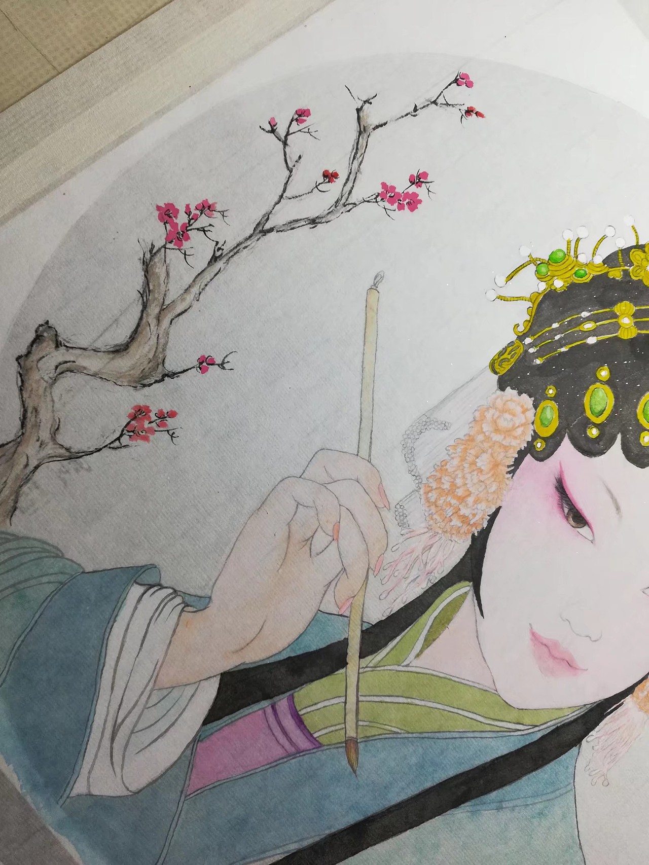 工笔戏子（图ZMTg2MDE4MzA0） - 创作习作 - 站酷设计师是阿雨酱啊原创素材 - 站酷ZCOOL