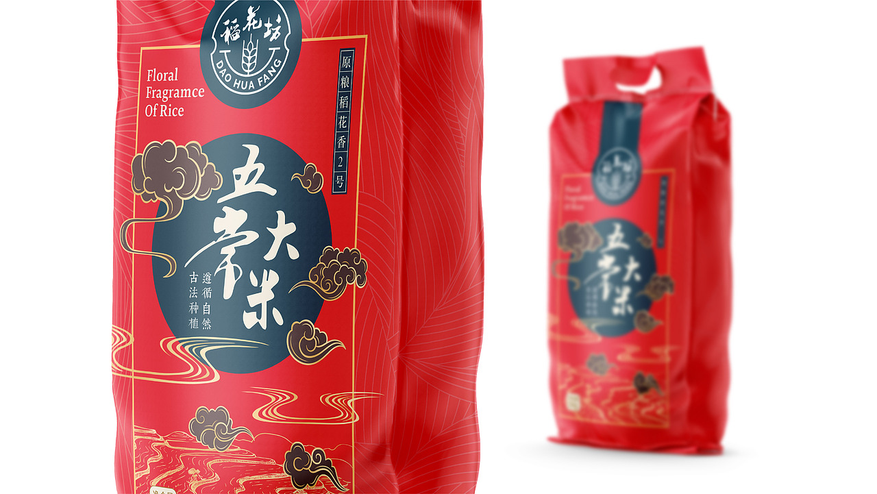 稻花坊五常大米包装设计 | 摩尼视觉原创