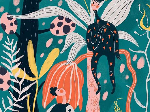 森系商場插畫（個人主頁-ZNDY2MjU3MDA=） - 商業(yè)插畫 - 站酷設(shè)計(jì)師梅野野原創(chuàng)素材 - 站酷ZCOOL