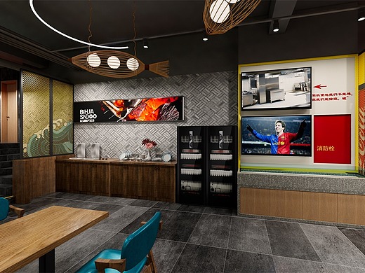 小海鲜烧烤店装修--长沙蚝将军小海鲜连锁