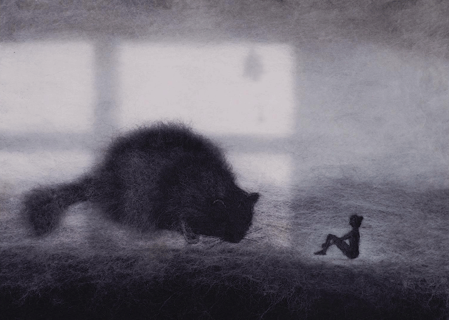 羊毛毡绘本《我与陈野芝的隔窗约定》