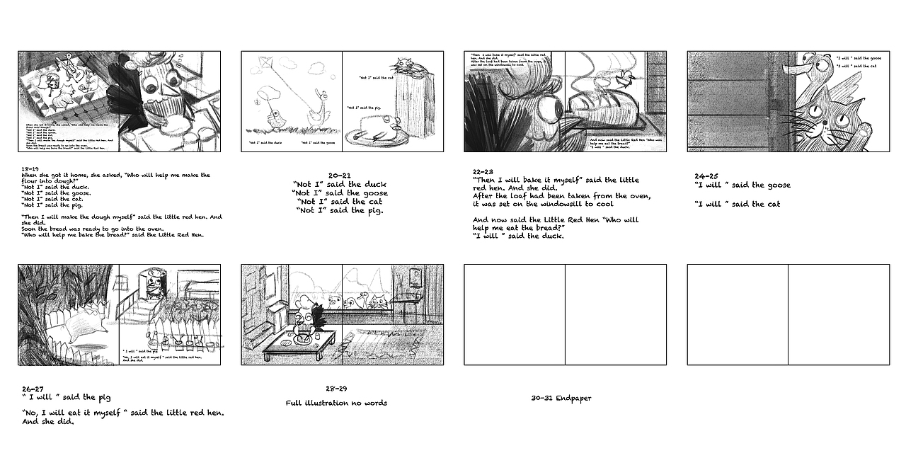 The Little Red Hen（图ZMTg2NTY5MDk2） - 绘本 - 站酷设计师7MER原创素材 - 站酷ZCOOL