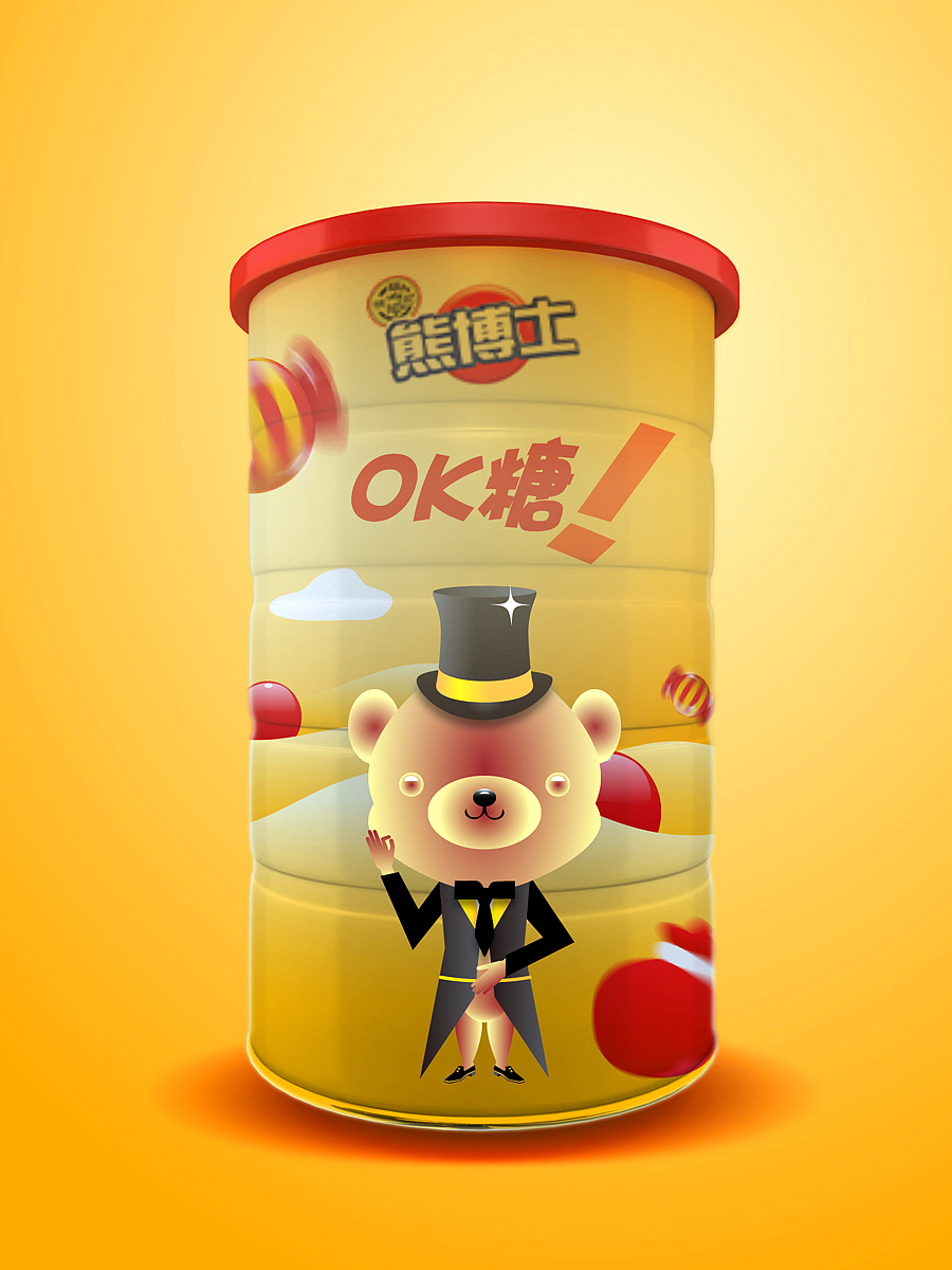 ok熊博士！（图ZNzYwMDkxODA=） - 包装 - 站酷设计师Maudie_SSs原创素材 - 站酷ZCOOL