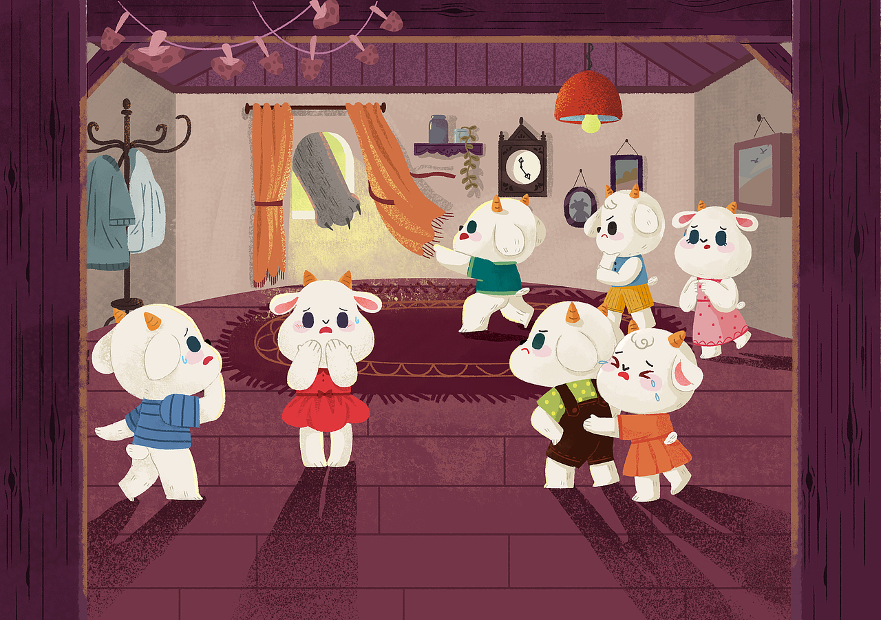 卖火柴的小女娃（图ZMTUwNzg1MDQ0） - 儿童插画 - 站酷设计师M葡萄原创素材 - 站酷ZCOOL