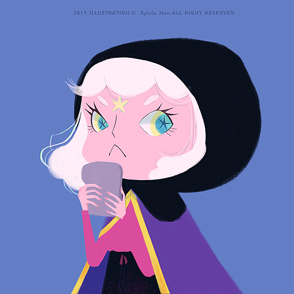 电动少女（步骤图）（图ZMTk2MjQ4NDA0） - 儿童插画 - 站酷设计师韩白白sylvia原创素材 - 站酷ZCOOL