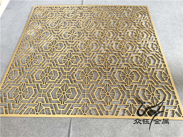 安阳会所精美造型铝板雕刻屏风 细腻的手感