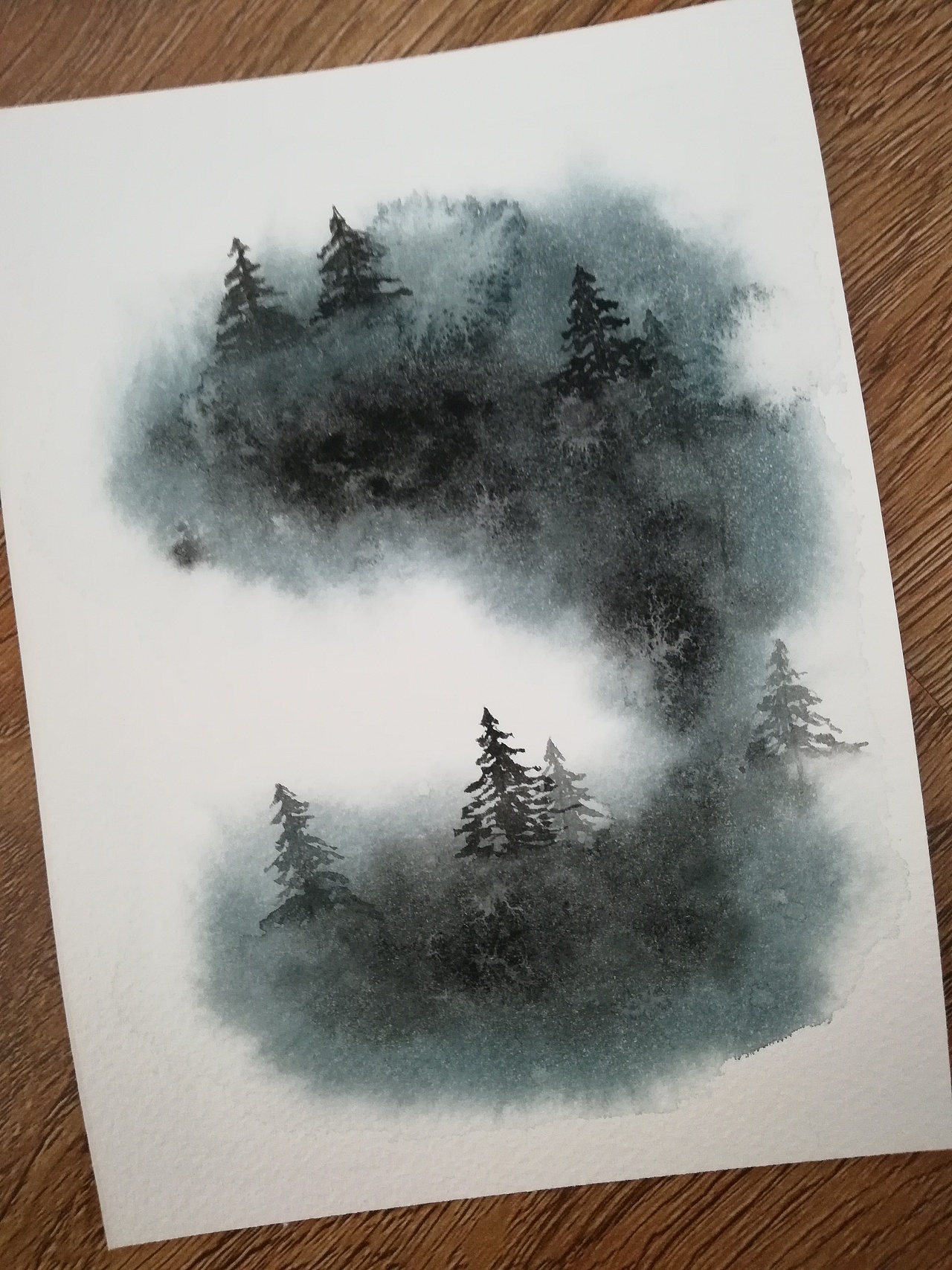 黑暗森林 水彩|纯艺术|绘画|小萌水彩_临摹作品-站酷zcool