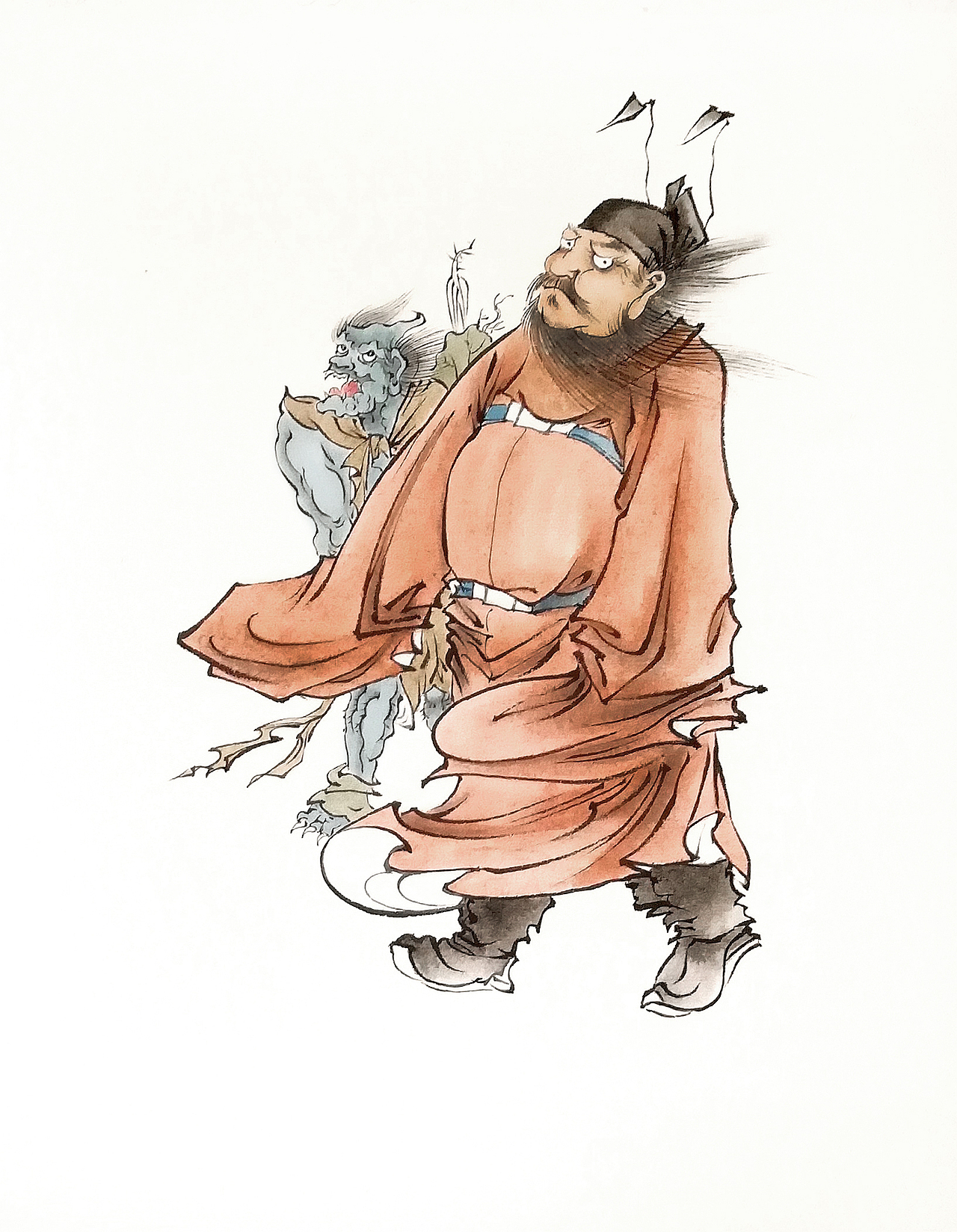 临溥心畲钟馗图