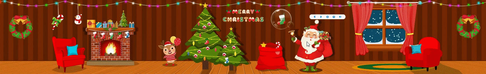 圣诞特辑-沉浸式投影社交课堂