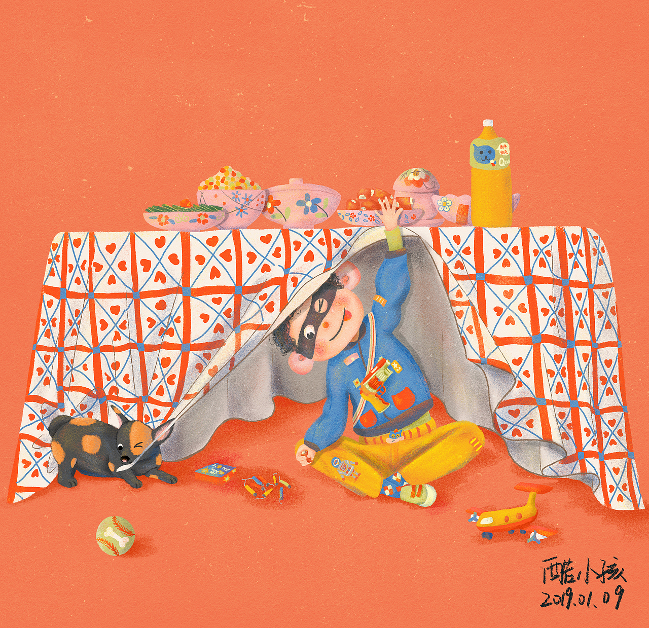 偷吃计划（图ZMTQxNDE3NzU2） - 儿童插画 - 站酷设计师树和星星原创素材 - 站酷ZCOOL