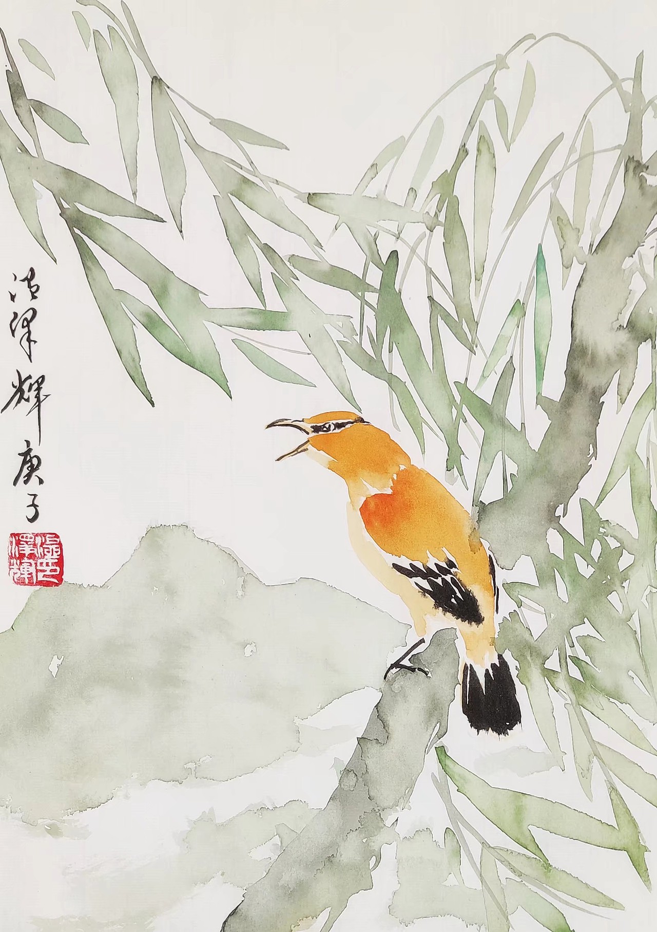 温泽辉水墨画《春天系列》（图ZMjUwNTMyMzQ4） - 绘画 - 站酷设计师画家温泽辉原创素材 - 站酷ZCOOL