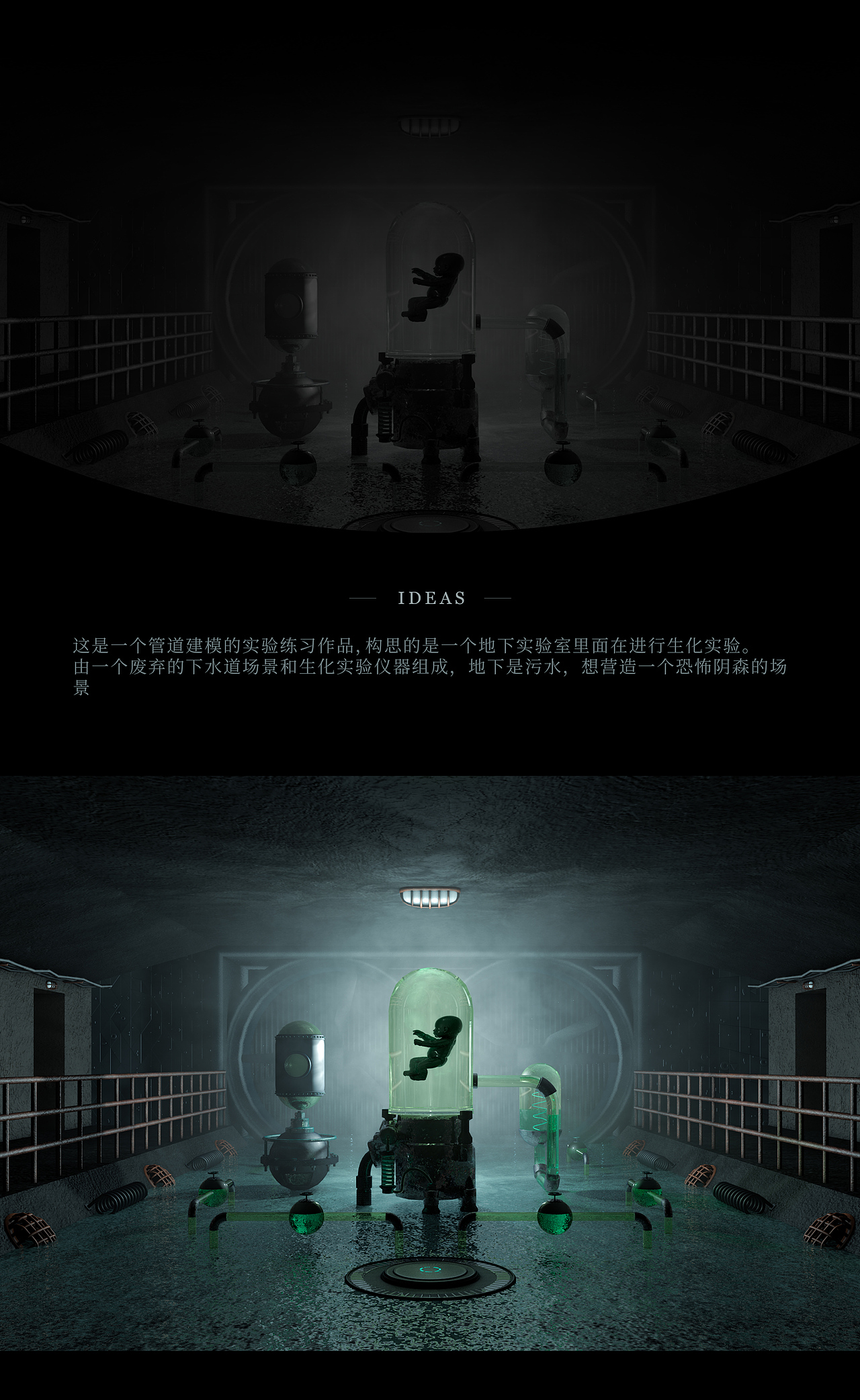 C4D练习-化学狂人的实验室