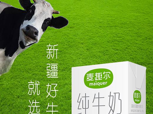 高蛋白牛奶海报（个人主页-ZNTQzMzI3OTY=） - 海报 - 站酷设计师M珊珊来迟M原创素材 - 站酷ZCOOL