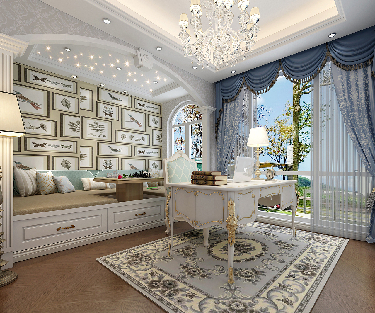 一九九二效果图-家装法式