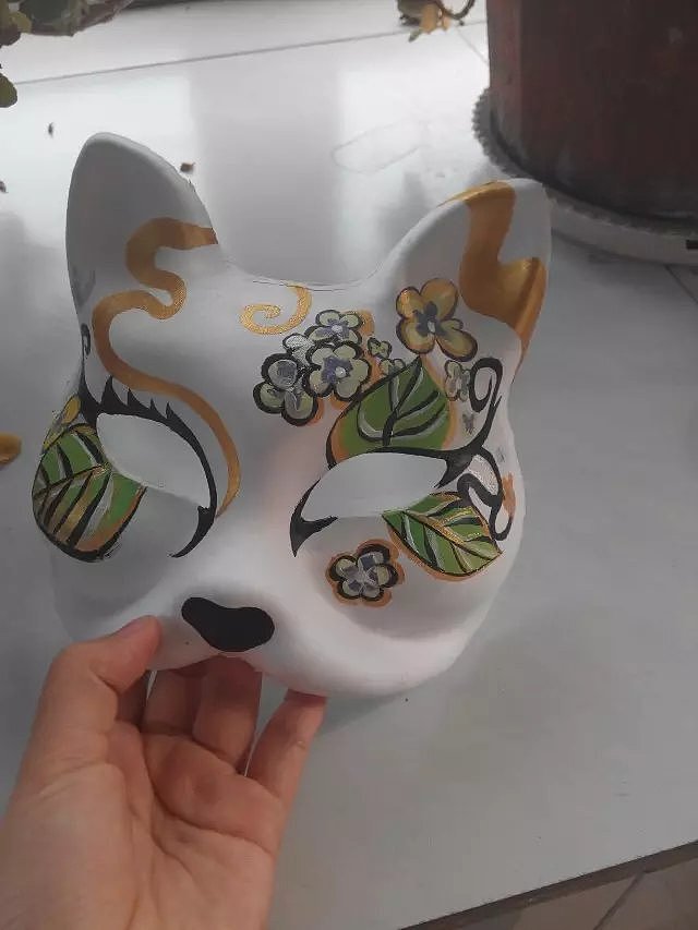 狐狸面具手绘