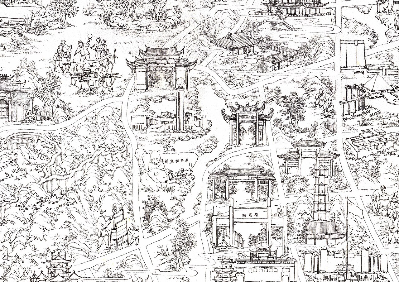 福州手绘地图线稿（图ZMTg2ODU0Nzgw） - 其他 - 站酷设计师Lao妖怪原创素材 - 站酷ZCOOL