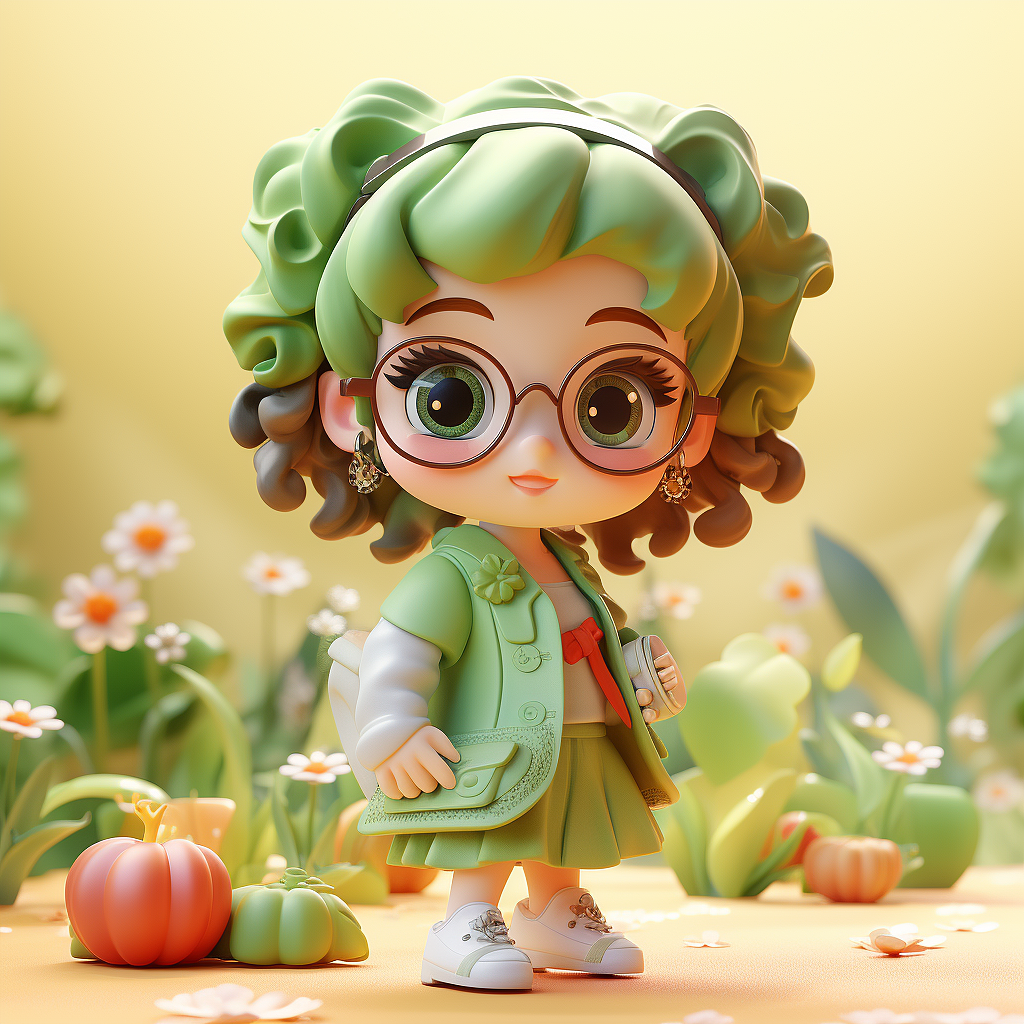 3D 人物IP 可爱小女孩