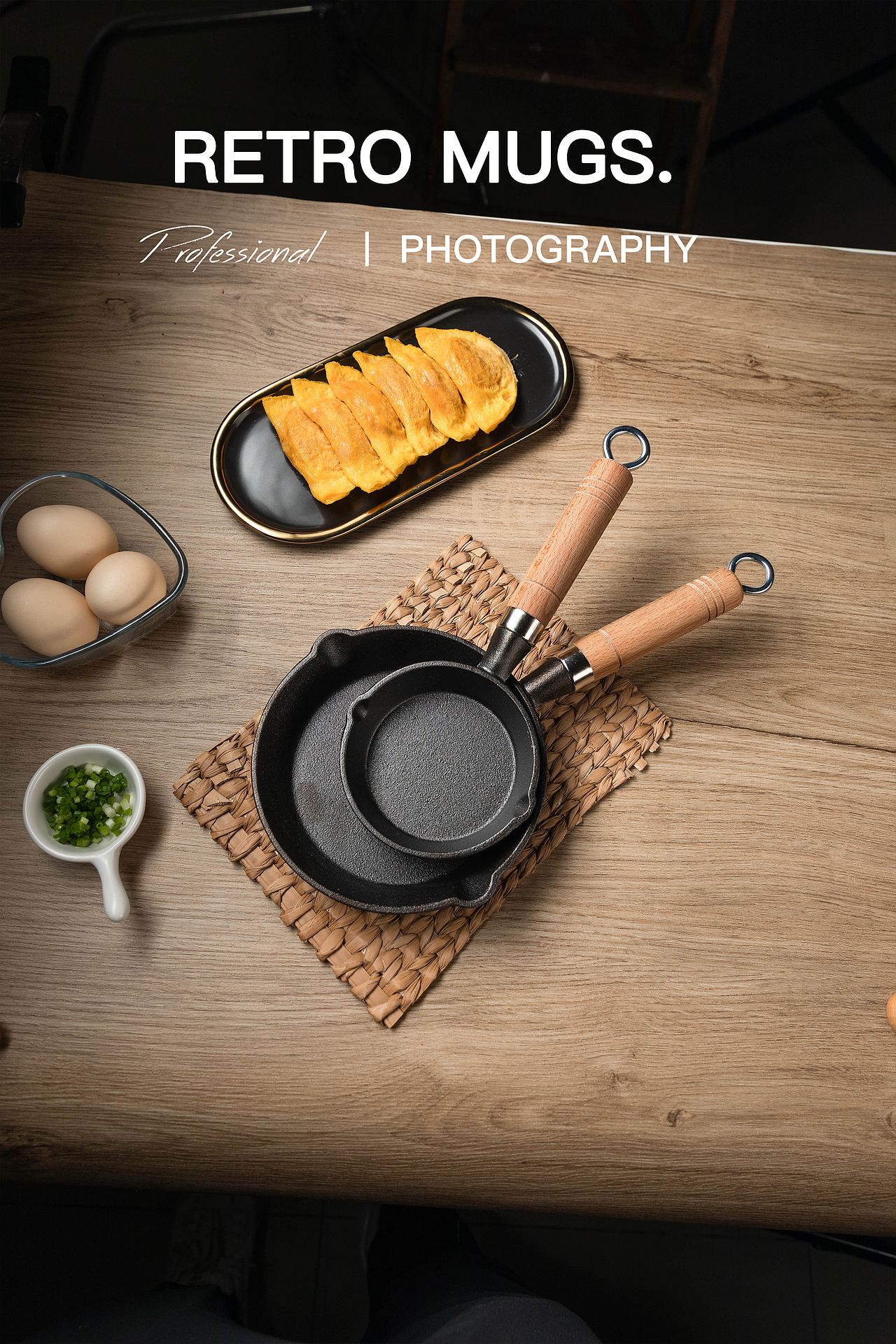 电商摄影 淘宝摄影| 网红家用煎蛋神器铸铁平底锅