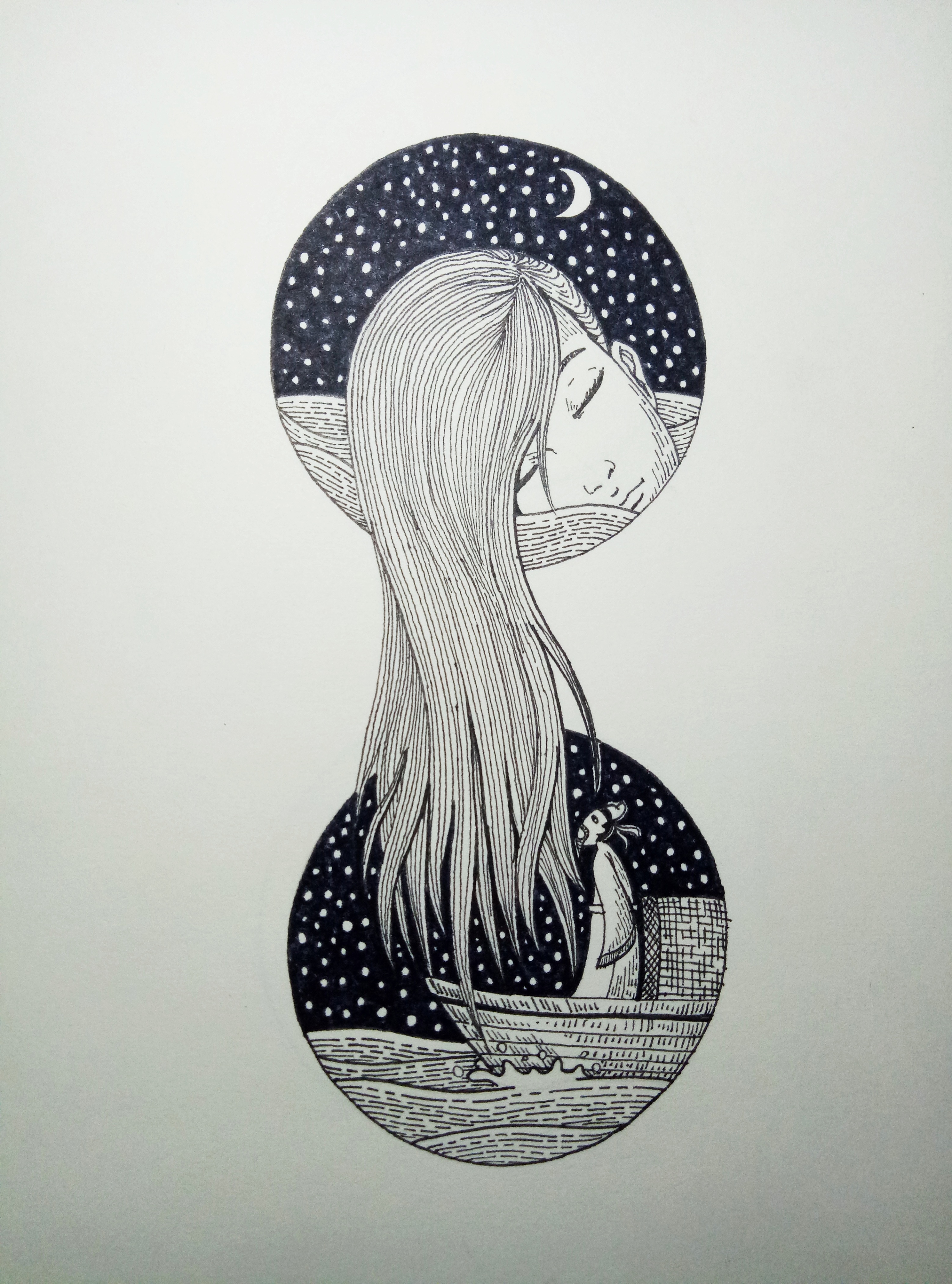 简画一夏……黑白创意