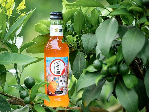 汽水拍摄玻璃瓶饮料