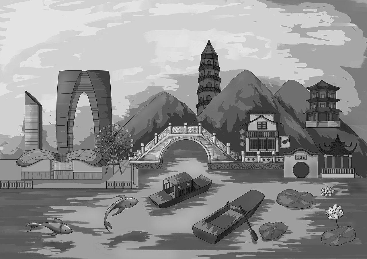 小Z的旅城——苏州站（图ZMTYzNjY2Njky） - 商业插画 - 站酷设计师阿超_Chao原创素材 - 站酷ZCOOL