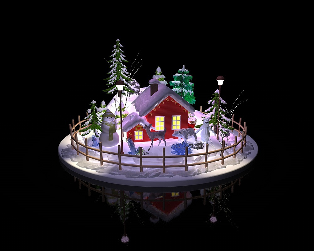 冬季美陈场景（图ZMTMxMjY2OTIw） - 展陈设计 - 站酷设计师Karsaskr原创素材 - 站酷ZCOOL