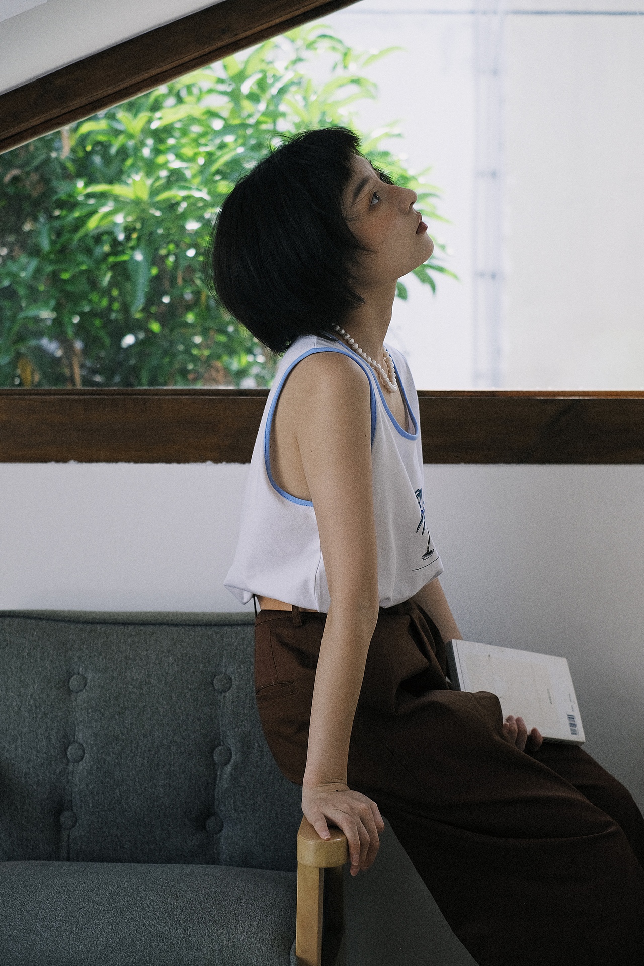 citygirl和日落作伴